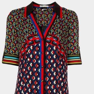 Alice + Olivia colorful shirt dress NWT XL💝